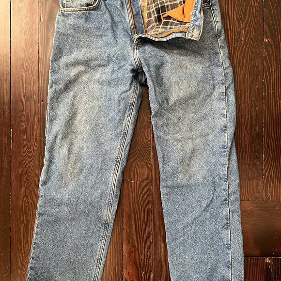 Carhartt Flannel Lined Jeans 33x30 - Picture 1 of 2